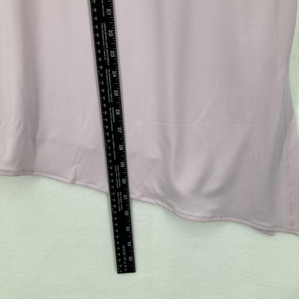 Alfani Shirt Womens 2XL Lavender Rain Lilac Cold Shoulder Stretch Asymmetrical - Picture 9 of 15